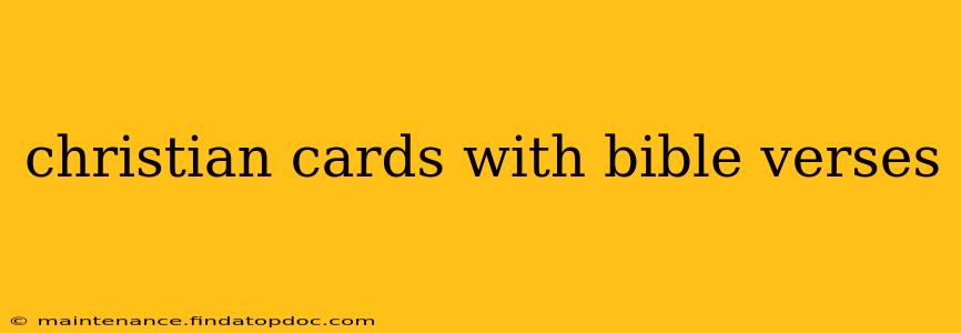 christian cards with bible verses