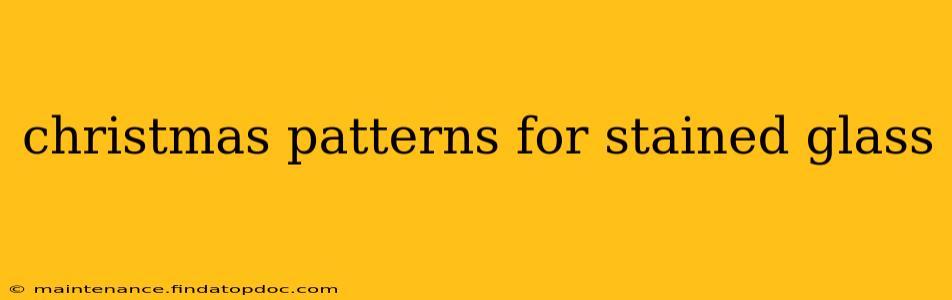 christmas patterns for stained glass