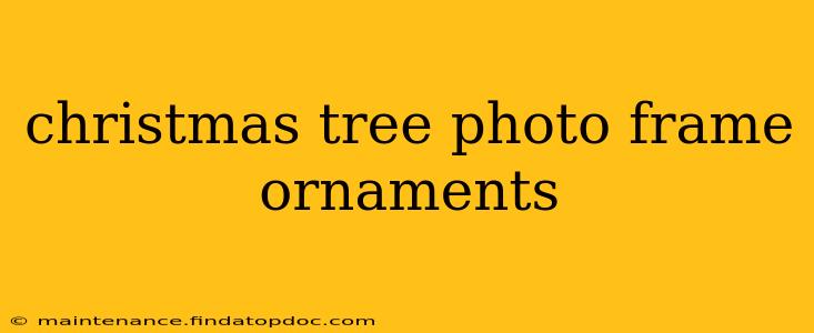 christmas tree photo frame ornaments