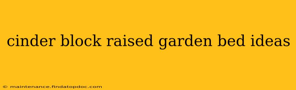 cinder block raised garden bed ideas