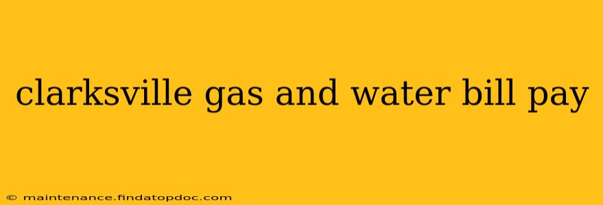 clarksville gas and water bill pay