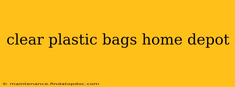 clear plastic bags home depot