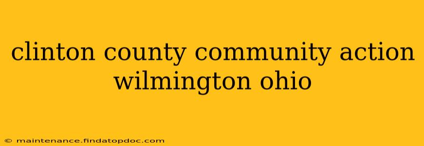 clinton county community action wilmington ohio