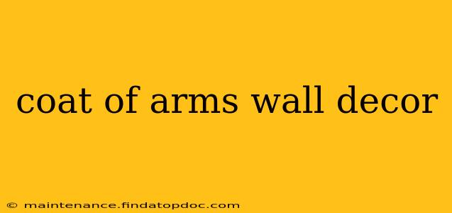 coat of arms wall decor