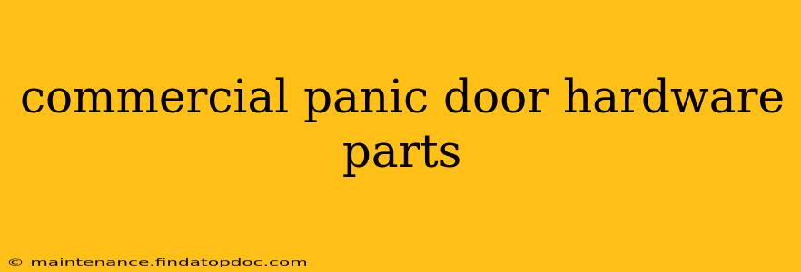 commercial panic door hardware parts