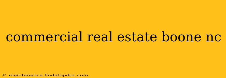 commercial real estate boone nc