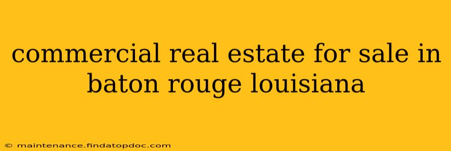 commercial real estate for sale in baton rouge louisiana
