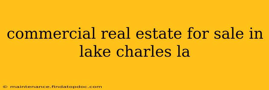 commercial real estate for sale in lake charles la