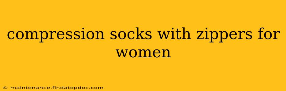 compression socks with zippers for women