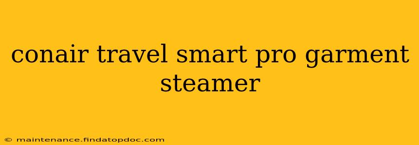 conair travel smart pro garment steamer