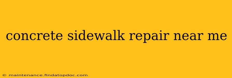 concrete sidewalk repair near me