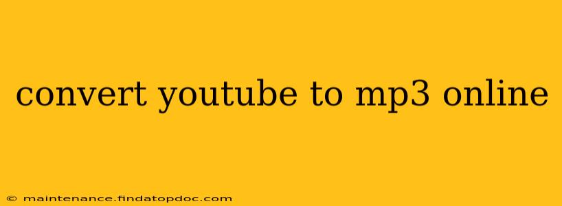 convert youtube to mp3 online
