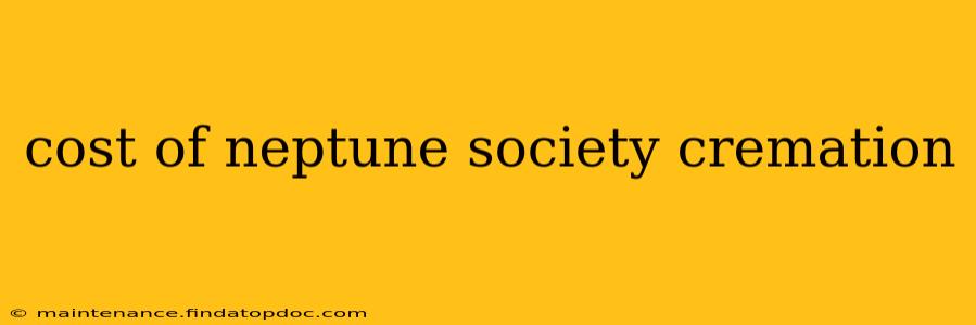 cost of neptune society cremation