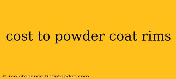 cost to powder coat rims