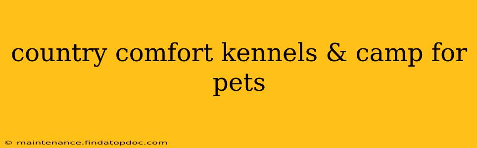 country comfort kennels & camp for pets