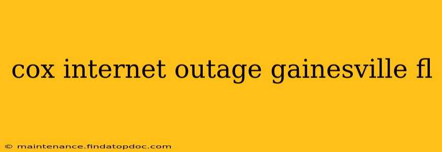 cox internet outage gainesville fl