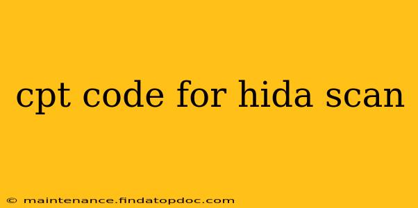 cpt code for hida scan