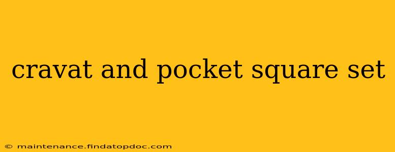 cravat and pocket square set