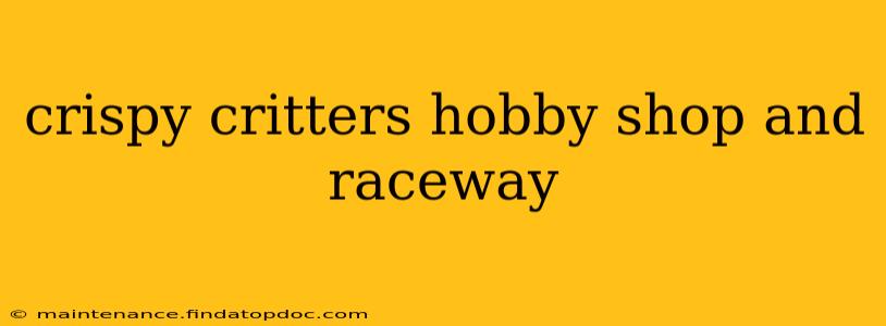 crispy critters hobby shop and raceway