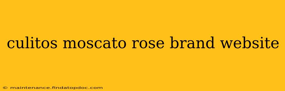 culitos moscato rose brand website