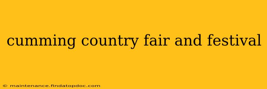 cumming country fair and festival