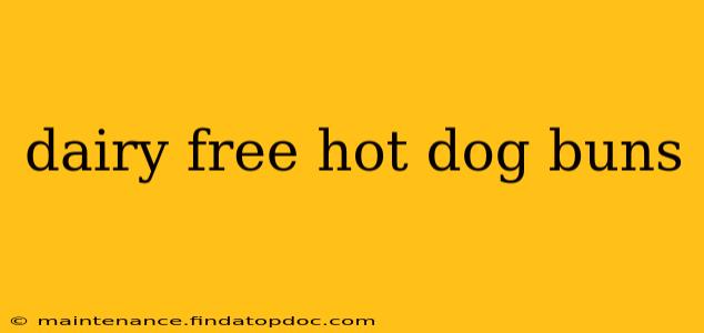 dairy free hot dog buns