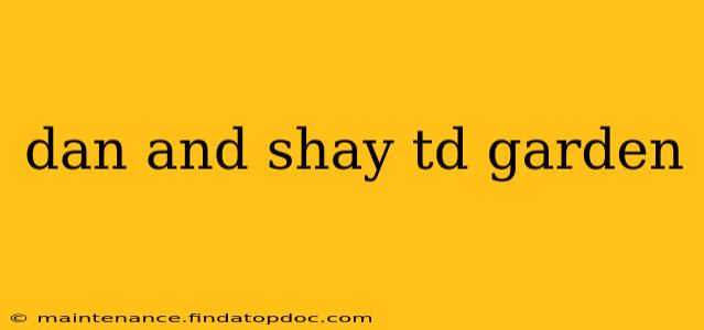 dan and shay td garden