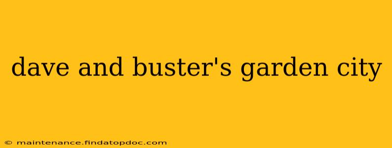 dave and buster's garden city