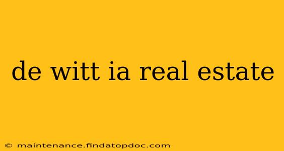 de witt ia real estate