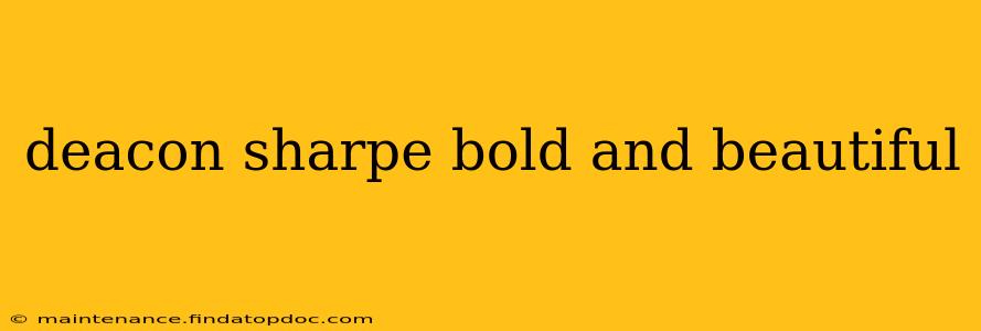 deacon sharpe bold and beautiful