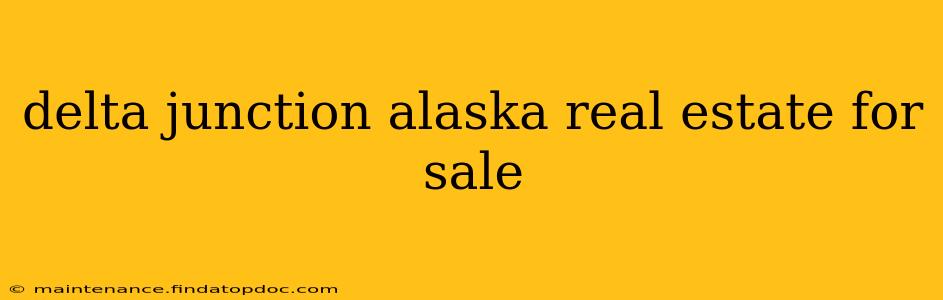 delta junction alaska real estate for sale