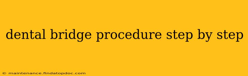 dental bridge procedure step by step