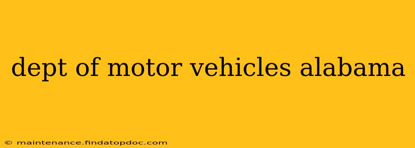 dept of motor vehicles alabama