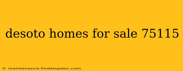 desoto homes for sale 75115