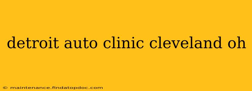 detroit auto clinic cleveland oh