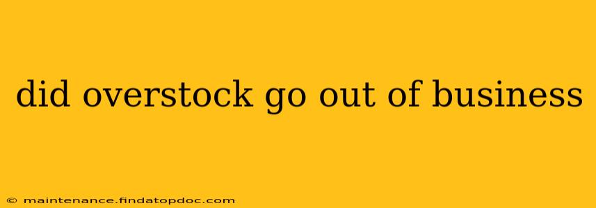 did overstock go out of business