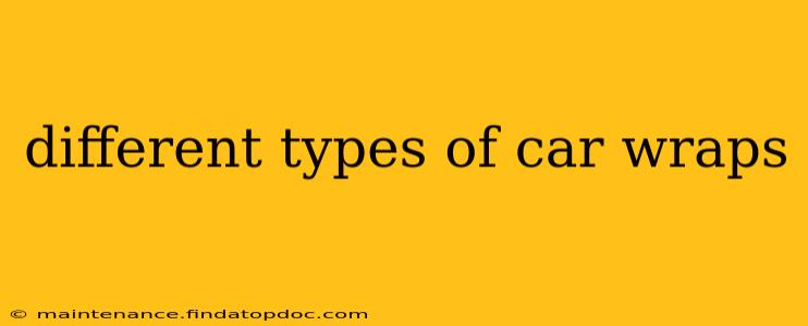 different types of car wraps