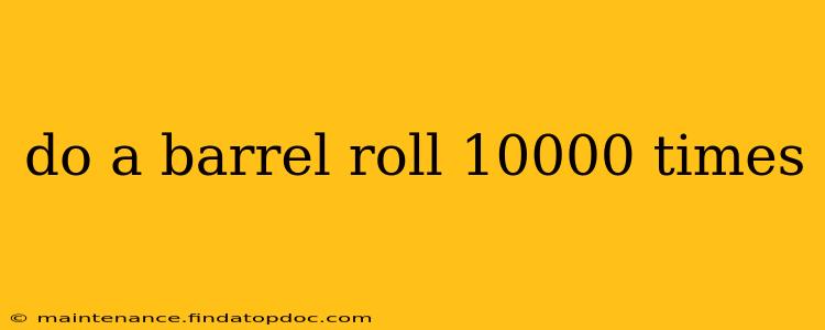 do a barrel roll 10000 times