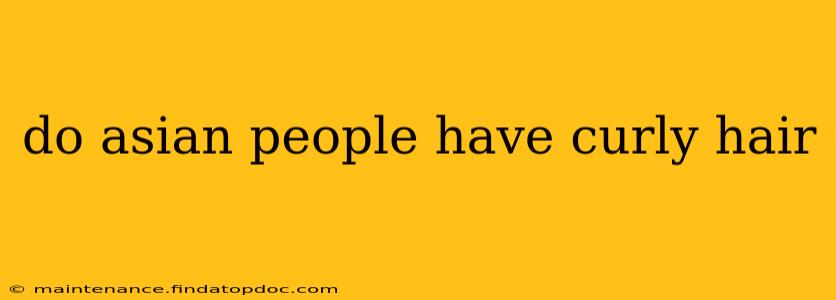 do asian people have curly hair