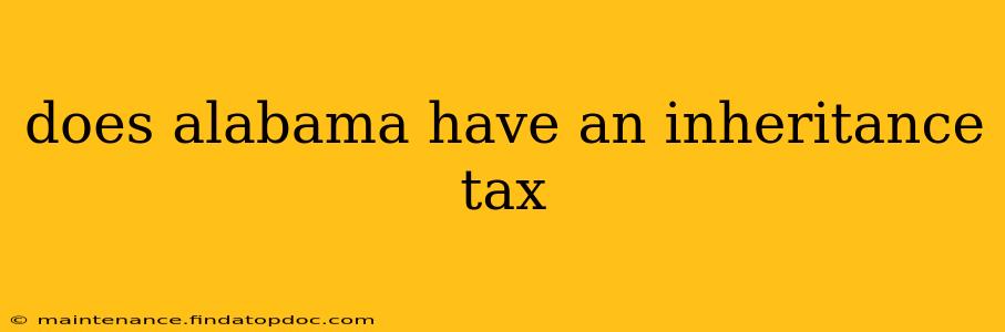 does alabama have an inheritance tax
