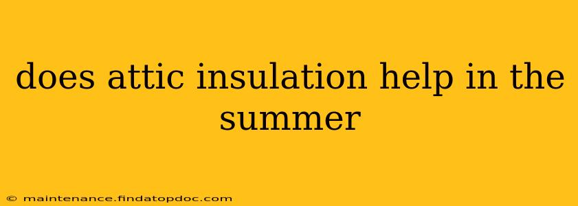 does attic insulation help in the summer