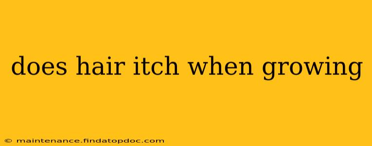 does hair itch when growing