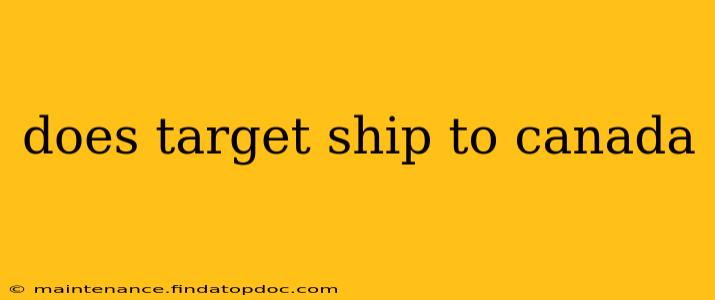 does target ship to canada