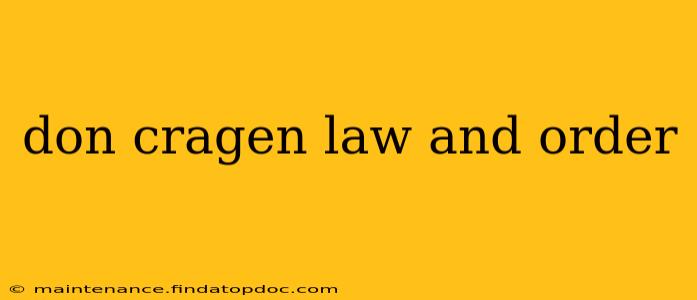 don cragen law and order