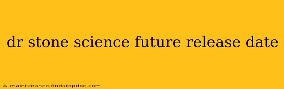 dr stone science future release date