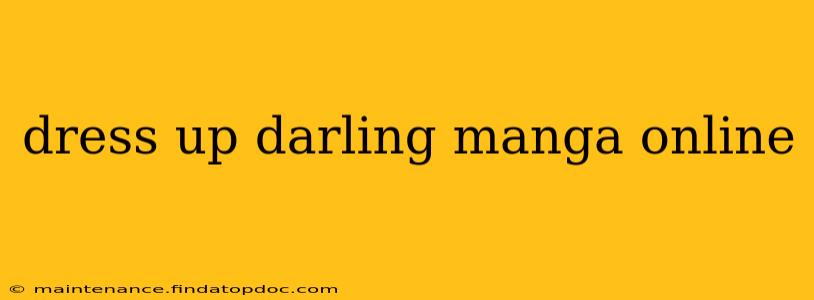 dress up darling manga online
