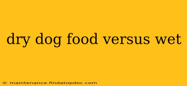 dry dog food versus wet