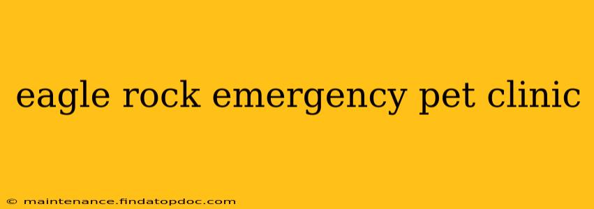 eagle rock emergency pet clinic
