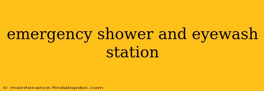 emergency shower and eyewash station