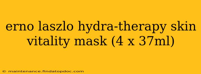 erno laszlo hydra-therapy skin vitality mask (4 x 37ml)